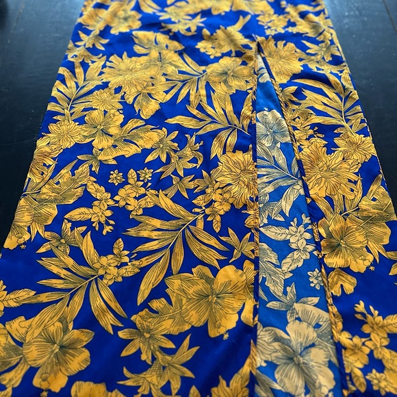 PRETTY LITTLE THING Women’s Size 10 Tropical Print Batwing Sleeve Maxi Dress - Picture 5 of 12